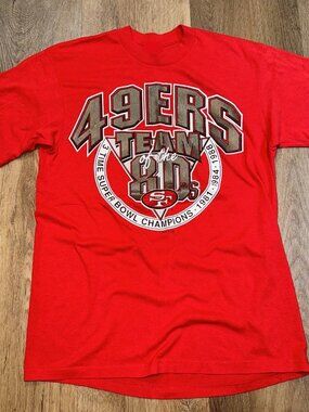 Vintage San Francisco 49ers Shirt Team of The 80s Single Stitch T Shirt 251